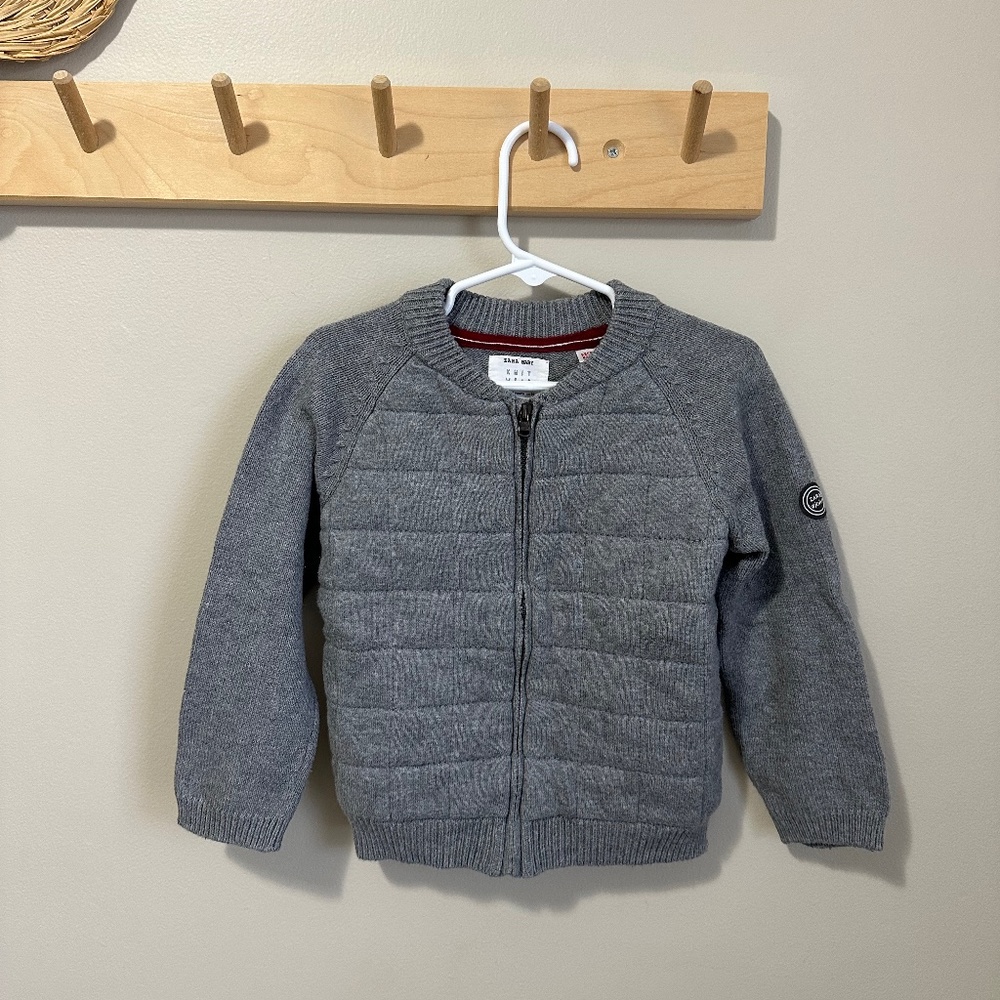 Boys Zara zip up sweater